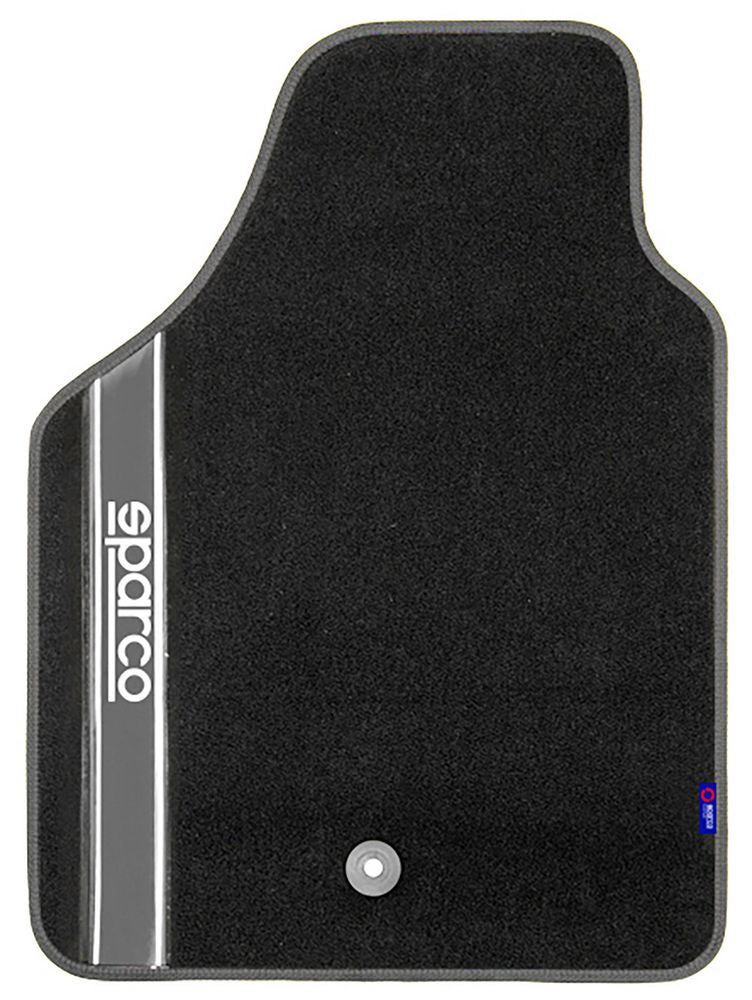 Set completo 03763 tappetini auto moquette universali quattro pezzi argento