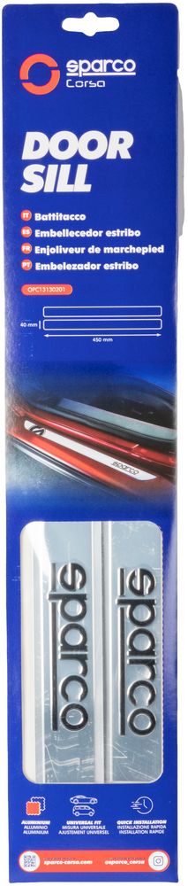 SPARCO Set 2 pezzi battitacco OPC13130 protettivo universale adesivo auto
