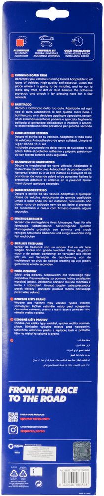 SPARCO Set 2 pezzi battitacco OPC13130 protettivo universale adesivo auto