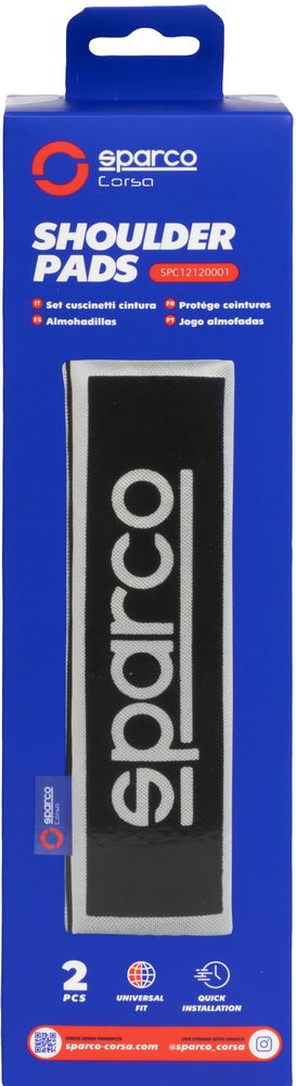 Coppia di cuscinetti passacintura OPC12120001 universali per auto neri