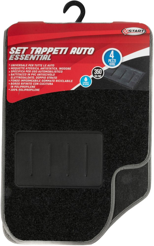 START Set tappetini auto essential bordo grigio. Accessorio Originale