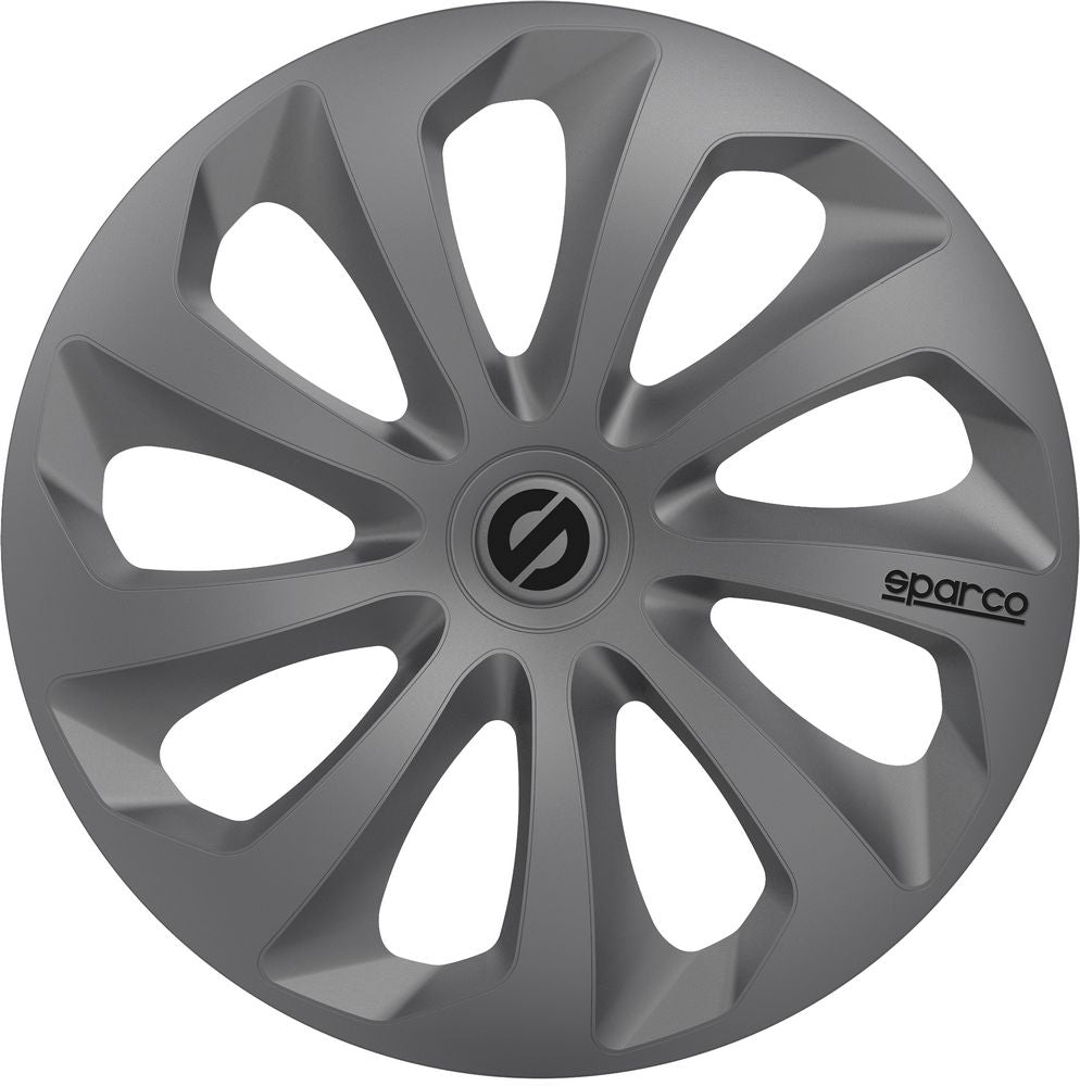 SPARCO Borchie Sicilia set universale copricerchi completo auto grigio 16