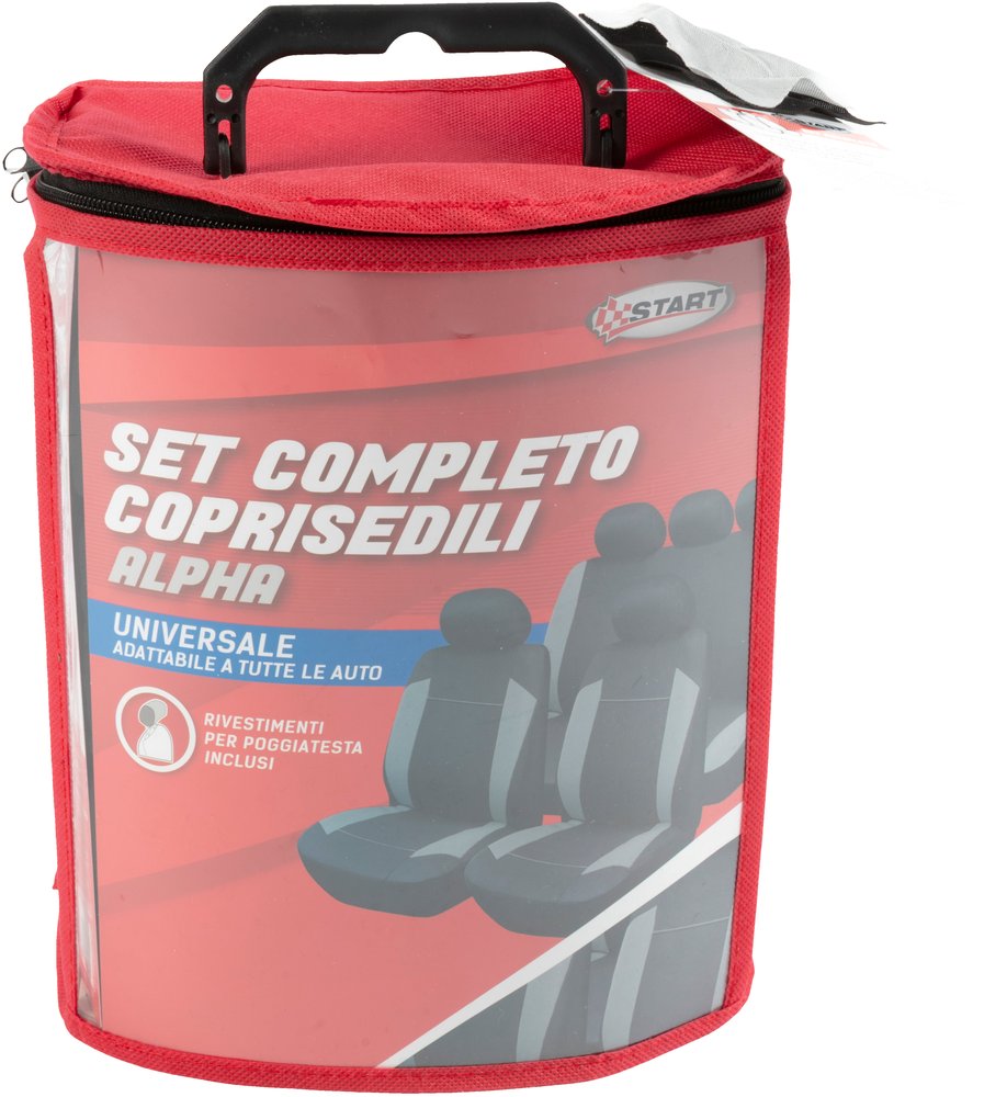 START Alpha Set Completo Coprisedili auto universale grigio-nero
