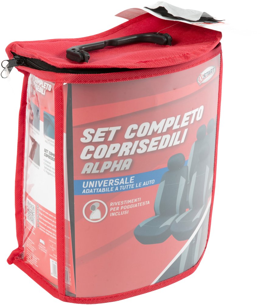 START Alpha Set Completo Coprisedili auto universale grigio-nero