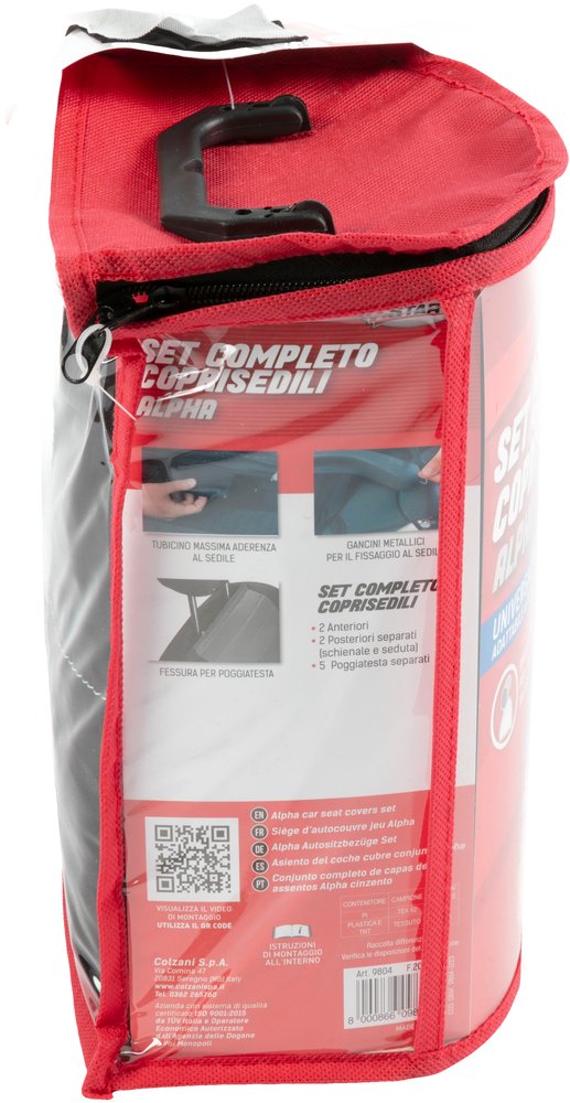 START Alpha Set Completo Coprisedili auto universale grigio-nero