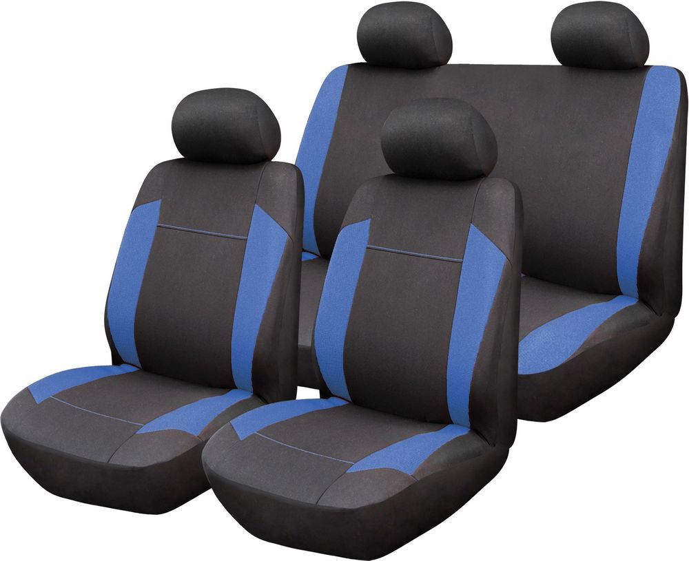 START Alpha Set Completo Coprisedili auto universale blu-nero