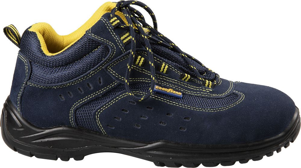 GOODYEAR Scarpe antinfortunistiche alte metal-free S1P in pelle scamosciata blu