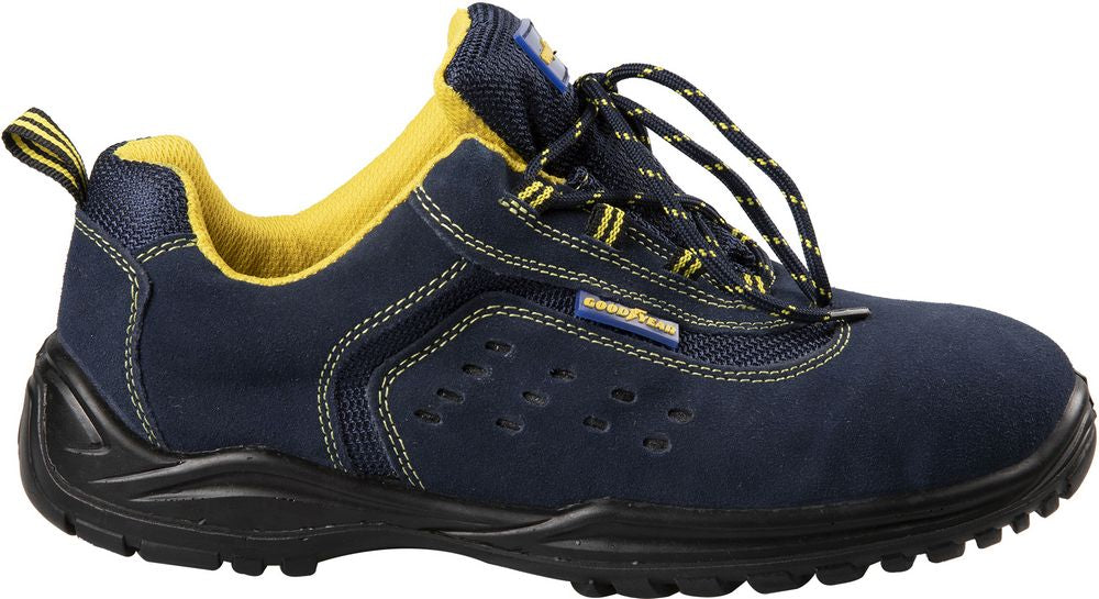 GOODYEAR Scarpe antinfortunistiche metal-free S1P in pelle scamosciata blu