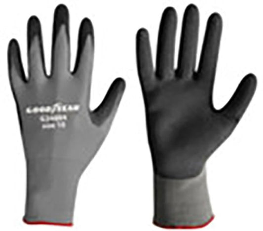 GOODYEAR Guanti in nylon e schiuma di lattice taglia 10 colore nero/grigio