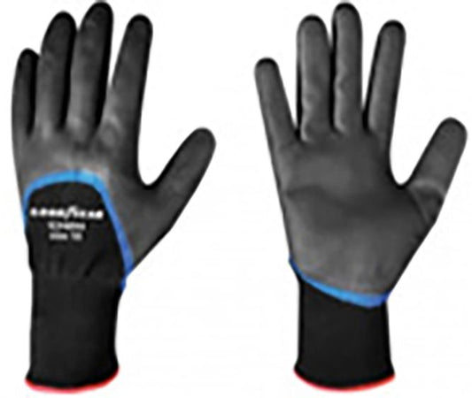 Goodyear Guanti in spandex e schiuma di nitrile taglia 10 colore nero, guanti da lavoro