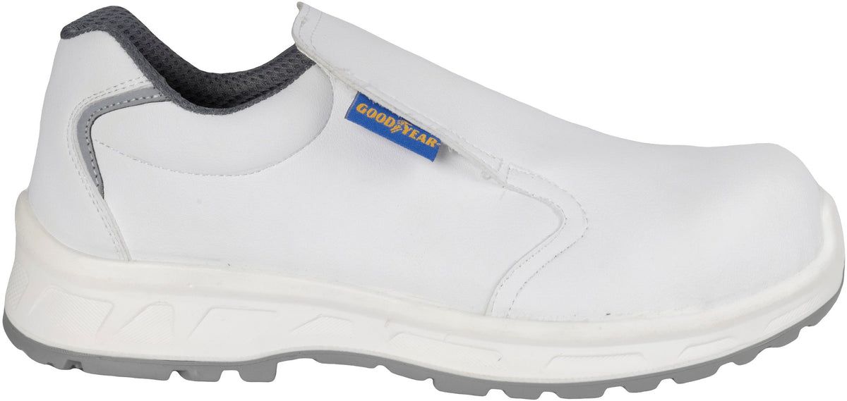 GOODYEAR Scarpe antinfortunistiche slip-on metal-free S2 bianco numero 45