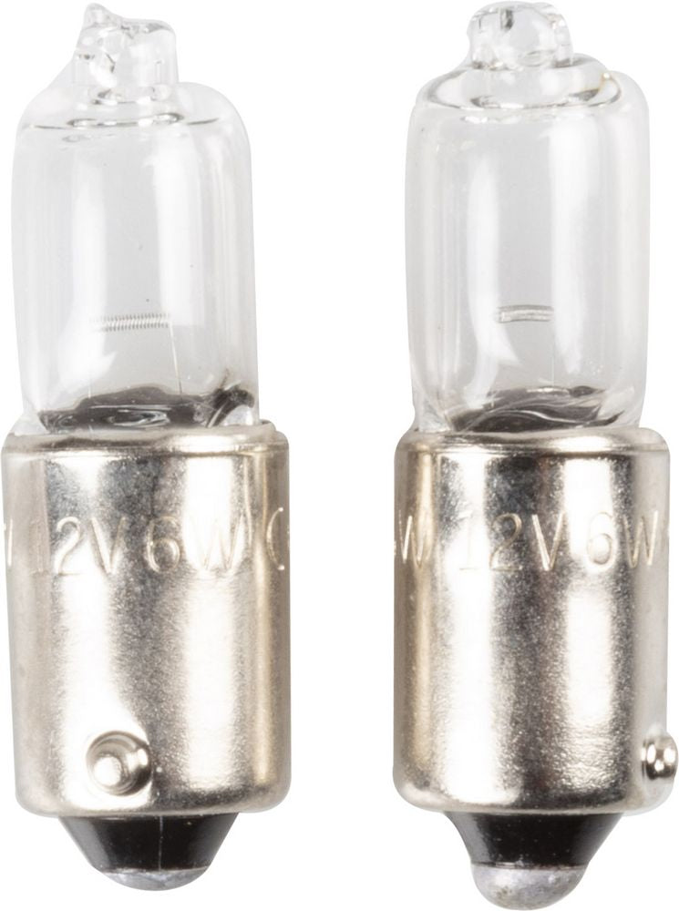 Coppia di lampadine auto alogene in vetro H6W 12V 6W BAX9S