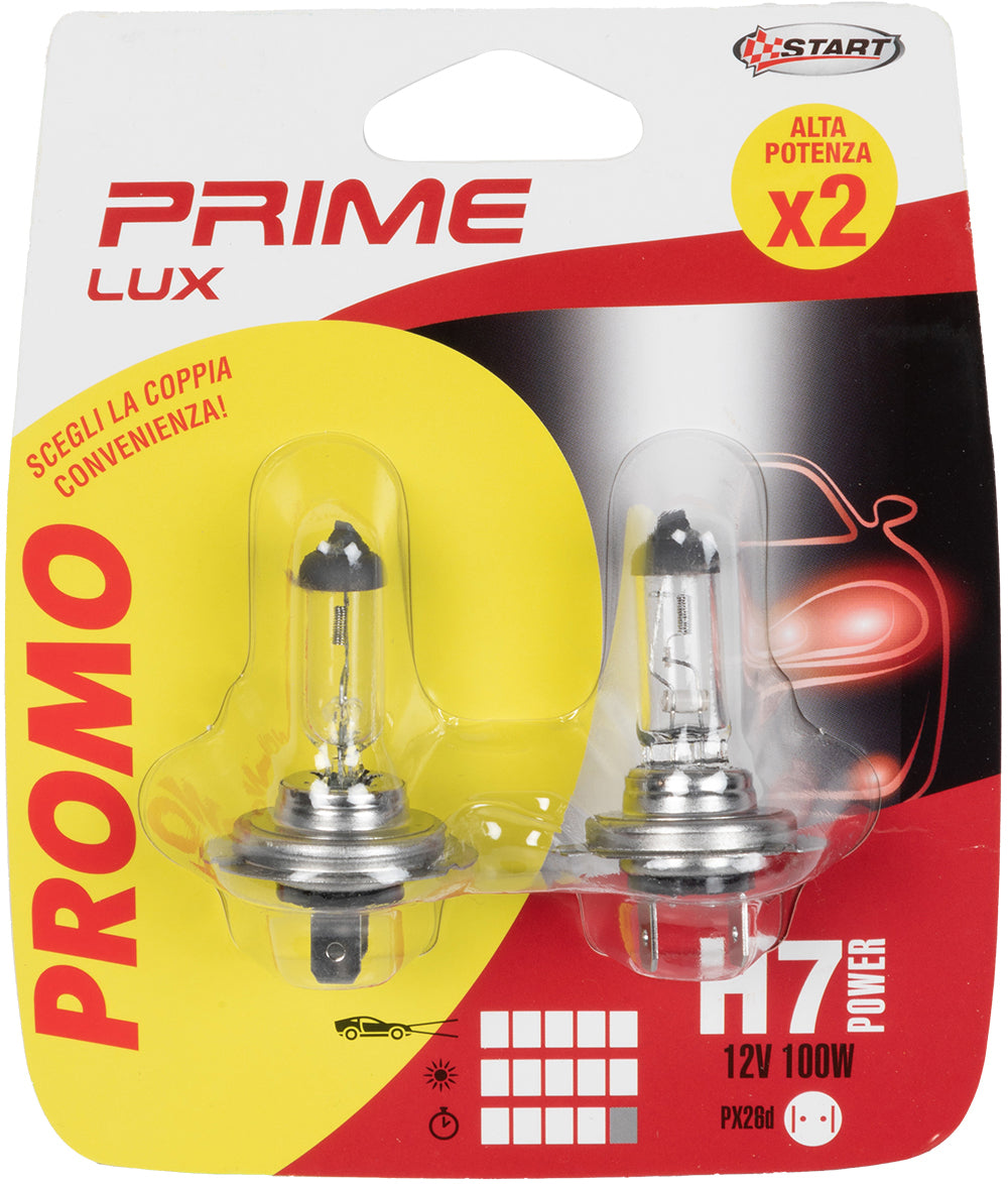 START Coppia di lampadine auto alogene H7 12V 100W PX26d Accessorio Originale