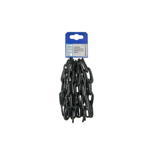 Catena decorativa pretagliata  4 mm. in acciaio nero 2,5 mt.