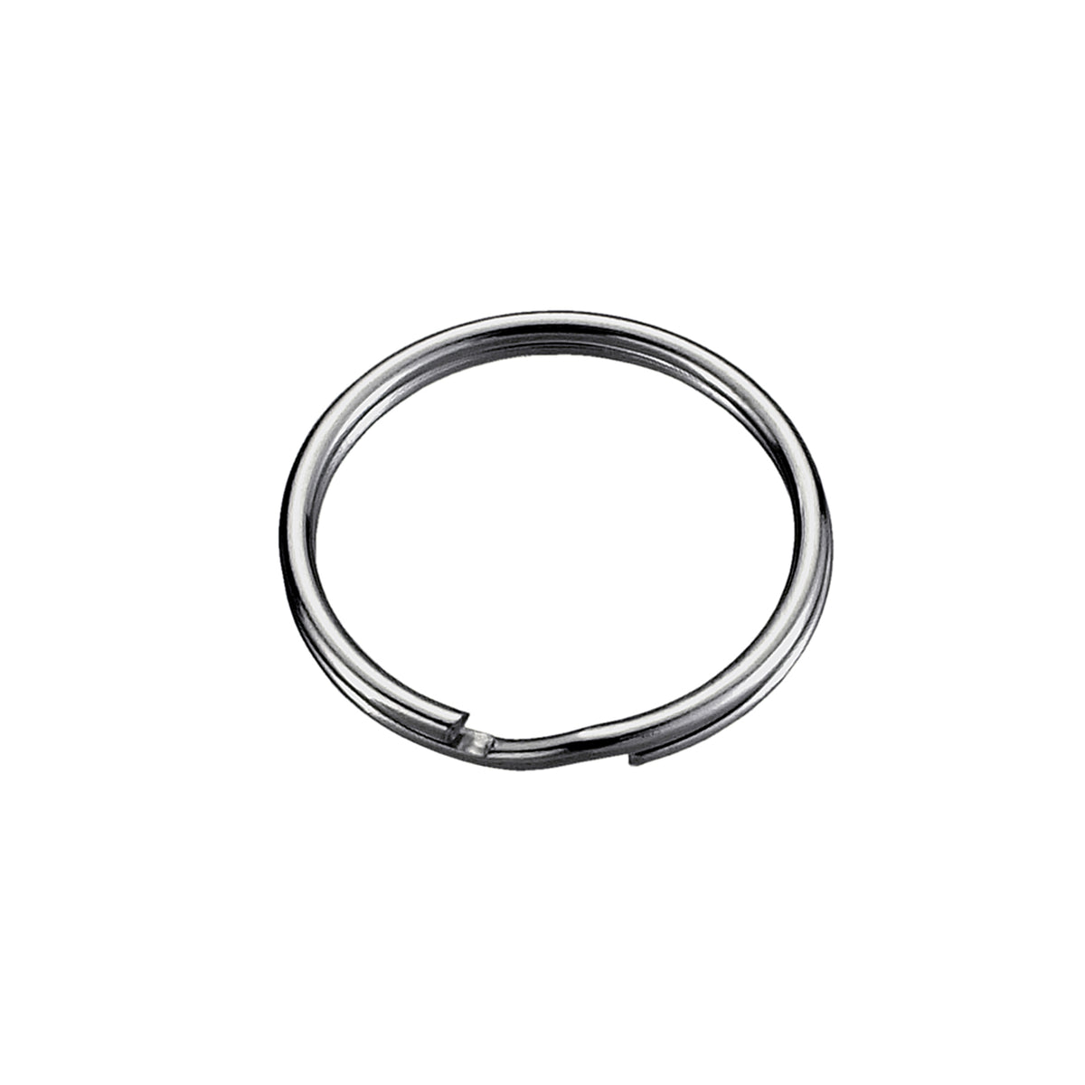 Anelli portachiavi  22 mm. in acciaio nichelato 10 pz.