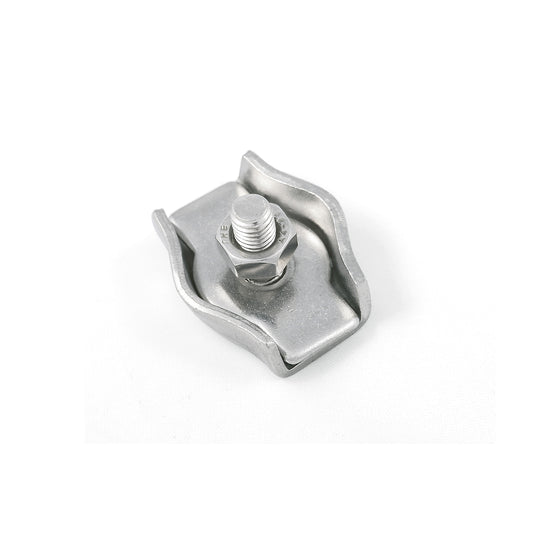 Morsetto Simplex per funi  5 mm. in acciaio Inox A4 - AISI 316 - 4 pz.
