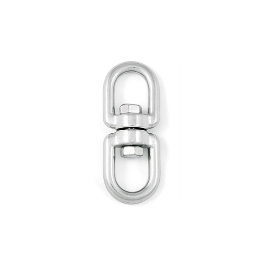 Girella occhio - occhio  8 mm. in acciaio Inox A4 - AISI 316