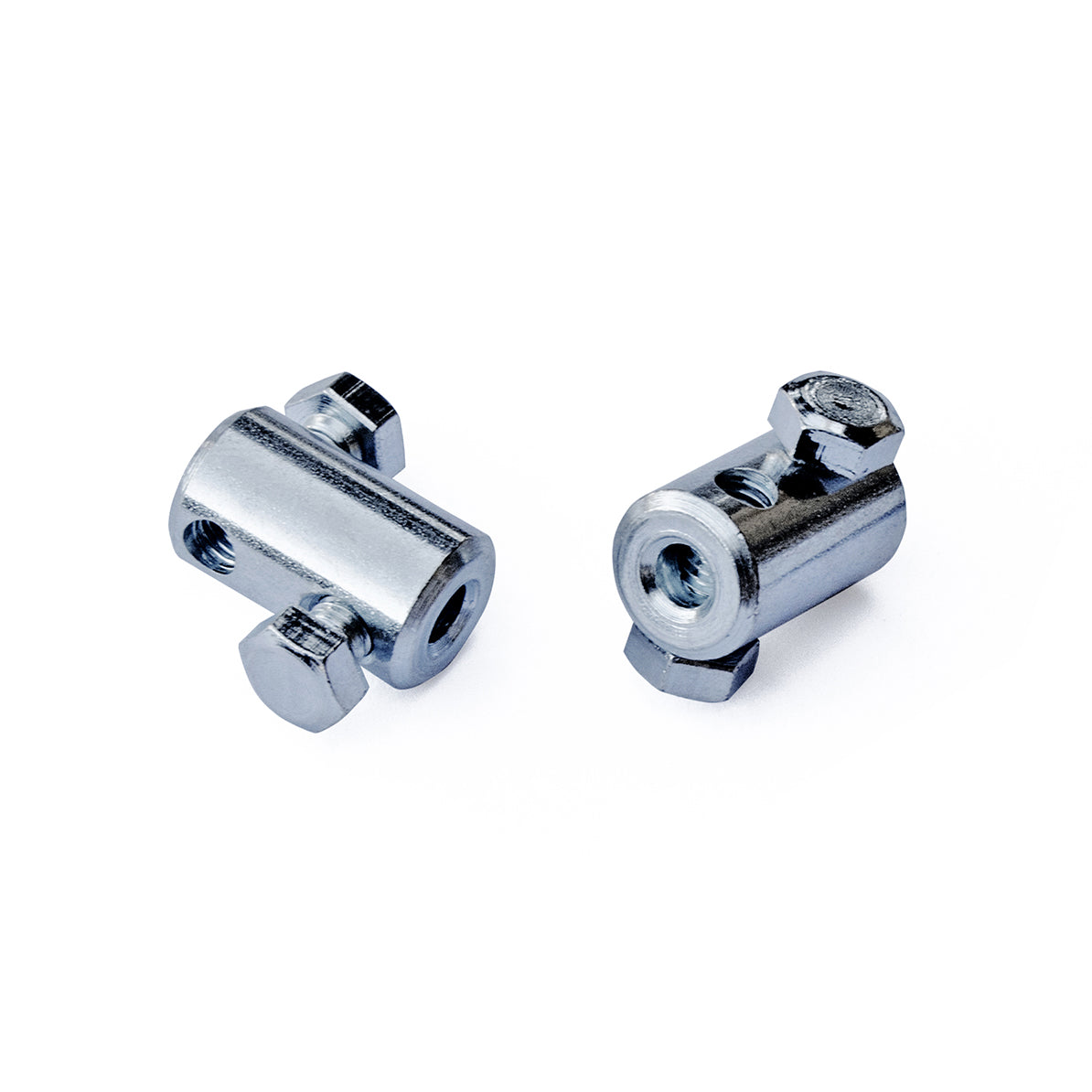 Morsetto serracavi  4,5 mm. in ferro zincato 2 viti laterali 4 pz.