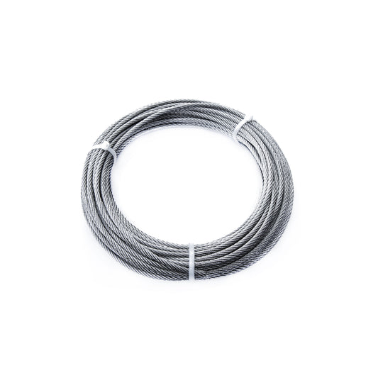 Fune in acciaio Inox 49 fili  5 mm. 10 mt.