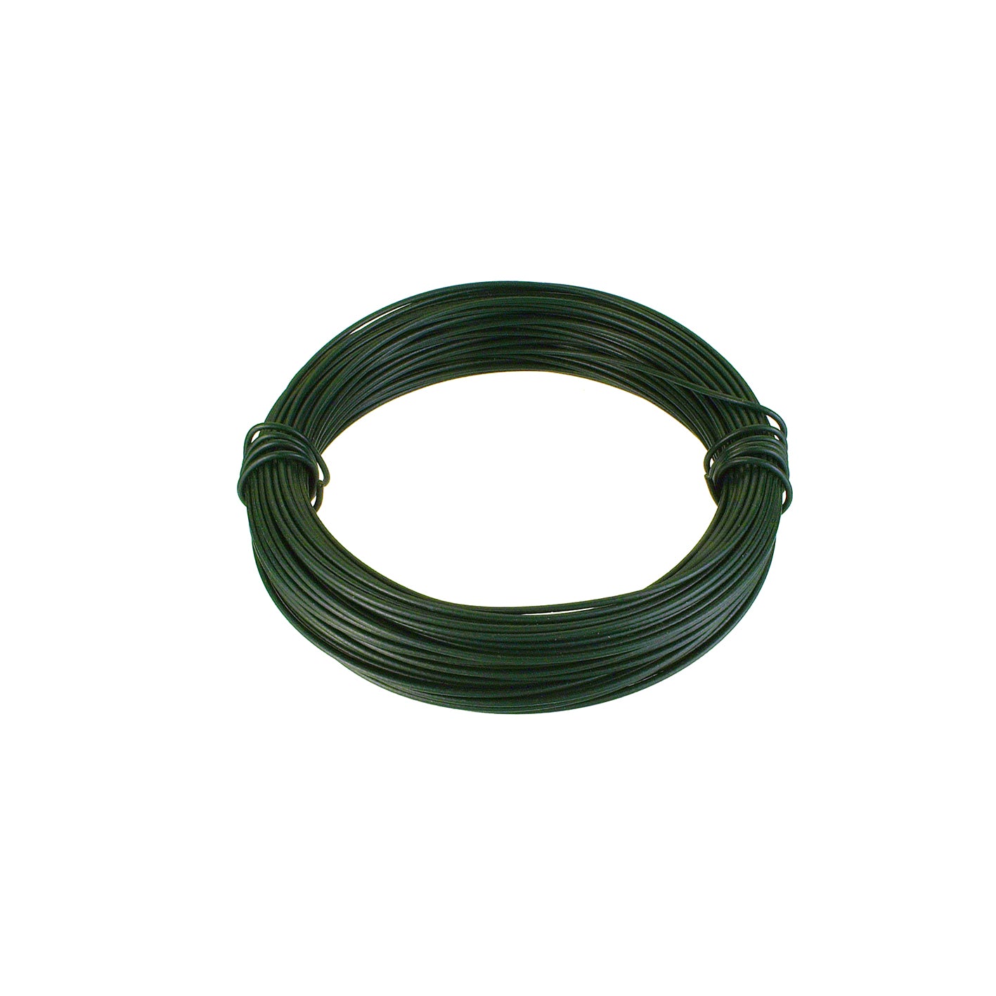 Filo di ferro zincato rivestito PVC verde  1,0 mm. 24 mt.