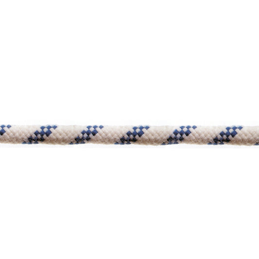 Corda in poliestere  10 mm. bianco/blu 50 mt.