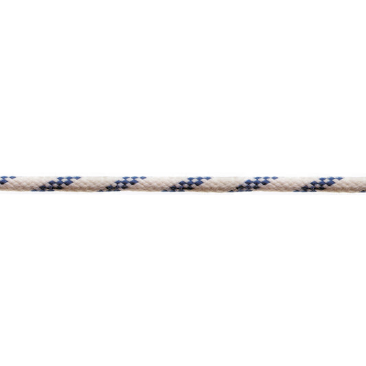 Corda in poliestere  5 mm. bianco/blu 70 mt.