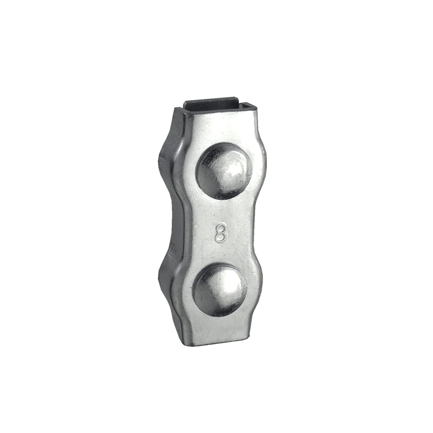Morsetto "Duplex" per funi  10 mm. acciaio zincato