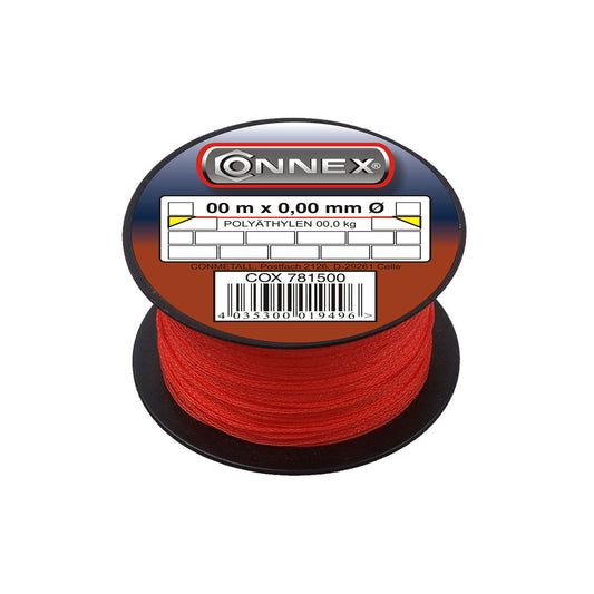 Spago per muratore in polietilene rosso  1,7 mm. 100 mt.