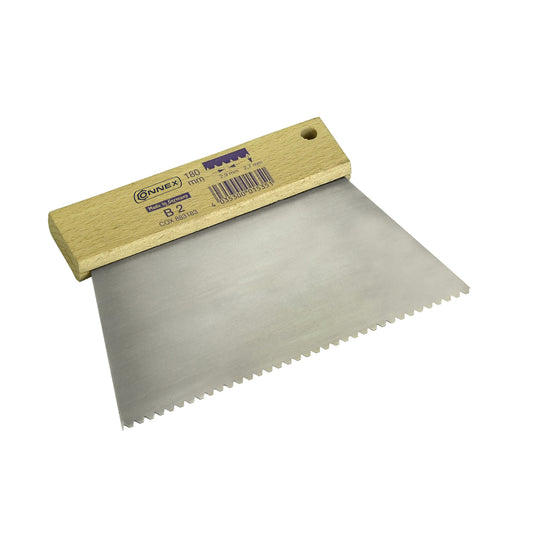 Spatola dentata 180 mm. denti 1,8 x 65