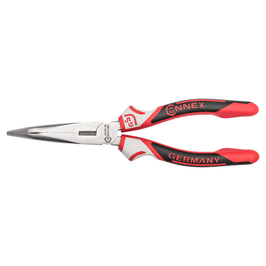 Pinza becchi semitondi curvi 3K 200 mm.