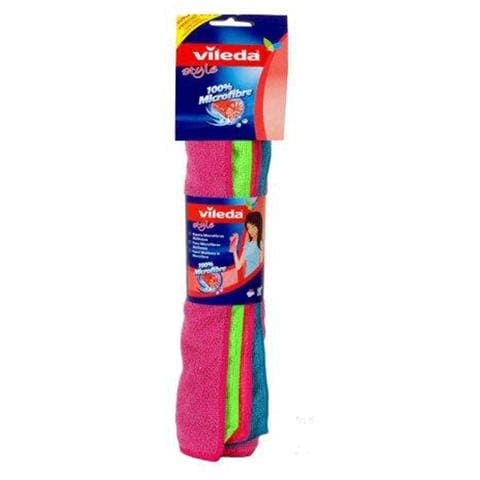 VILEDA PANNI MULTIUSO MICROFIBRA STYLE SET 4PZ 6X38 ART.1412