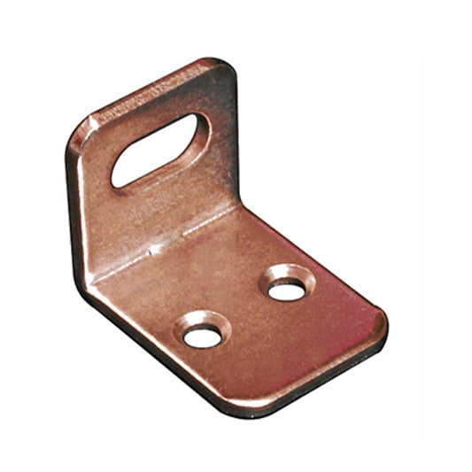 Squadretta per armadi con asola orizzontale bronzata 22 x 28 x 21 spessore 2 mm. - 4 pz.