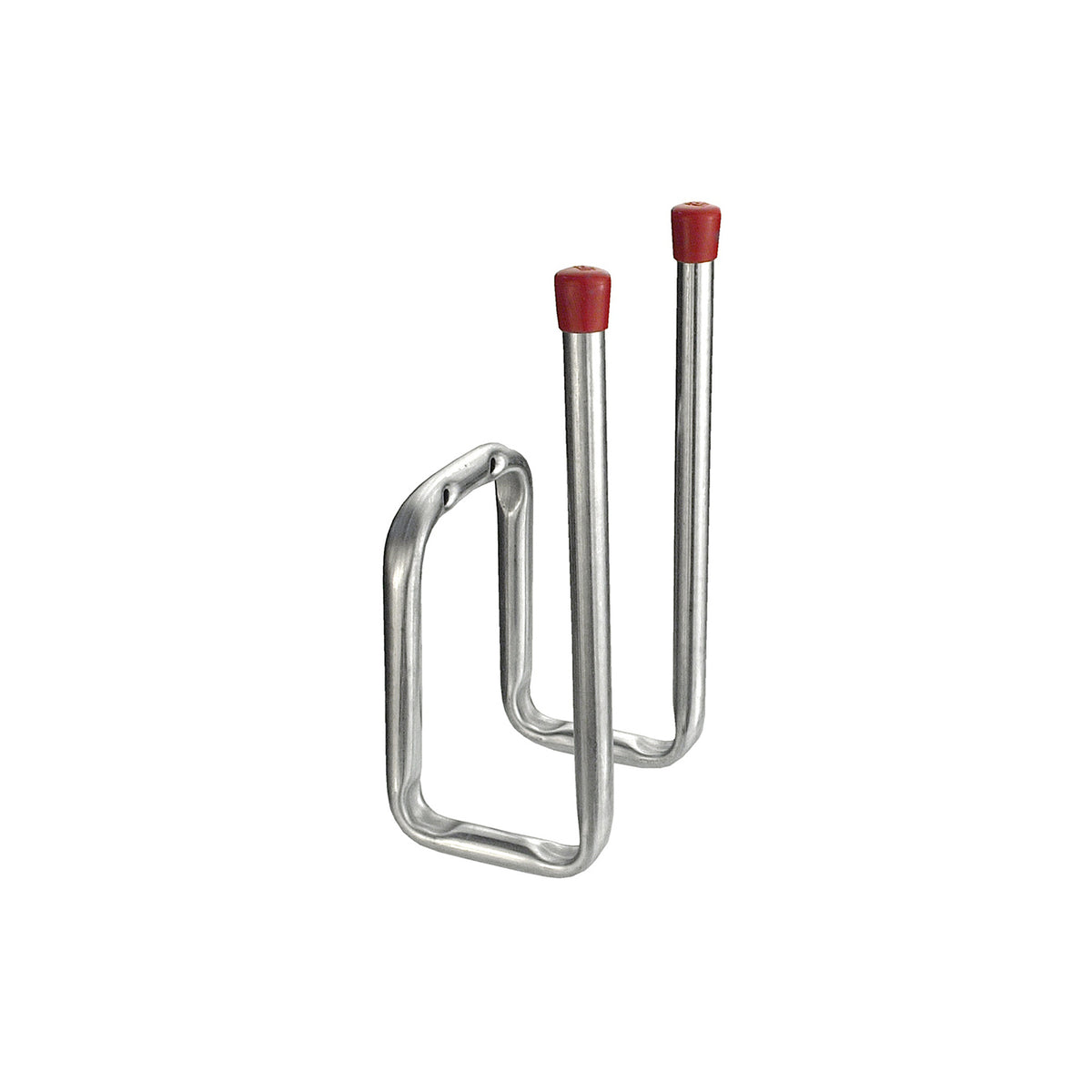 Gancio doppio a parete per stivali/calzature, zincato 90 x 120 x 400 mm.