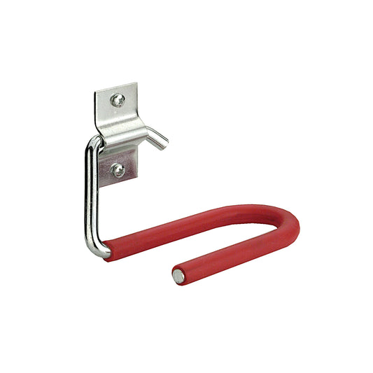 Gancio a parete per sci, zincato, rivestito plastica 30 x 70 x 62 x 130 mm.