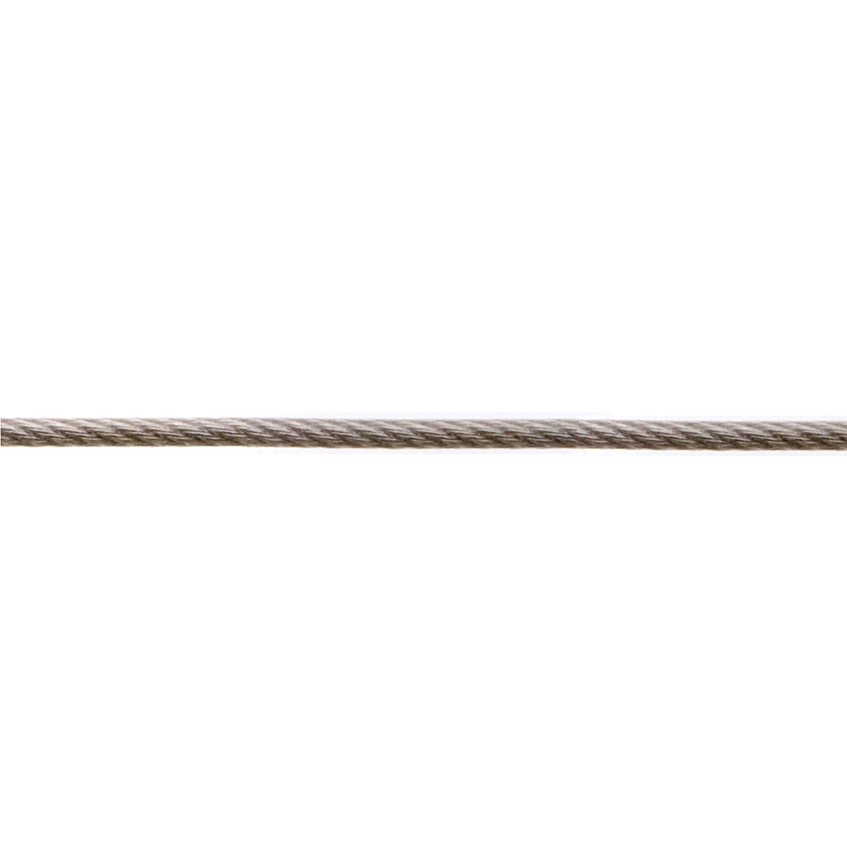 Fune metallica plastificata  5 - 6 mm. con nucleo in fibra tessile 60 mt.