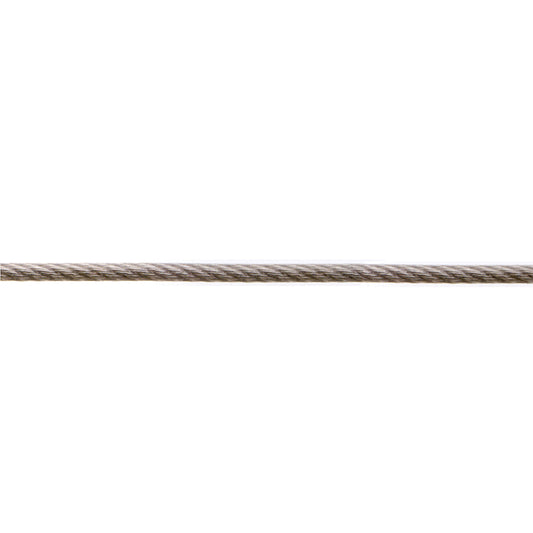 Fune metallica plastificata  5 - 6 mm. con nucleo in fibra tessile 60 mt.