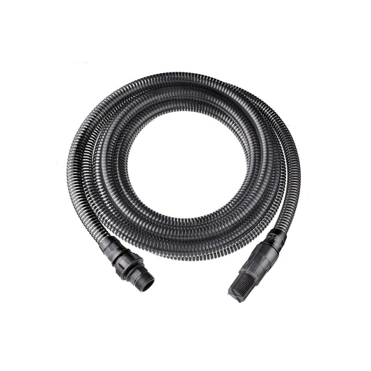 Tubo flessibile a spirale 1" con raccordi e valvole 4 metri