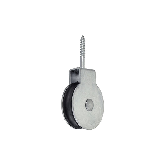 Carrucola ad 1 gola con vite  50 mm. per funi 6 mm.