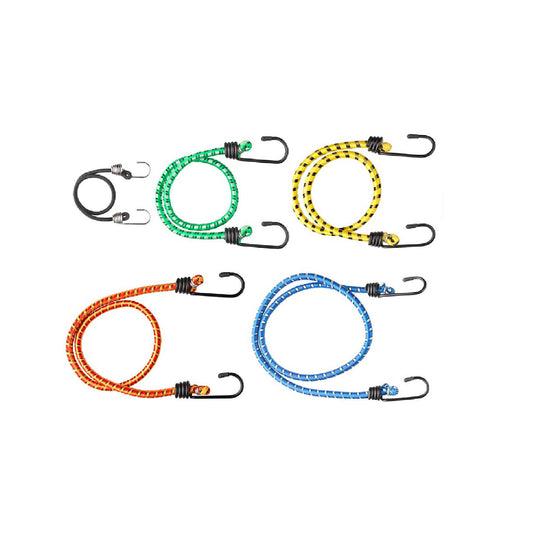 Cavo elastico assortito  8 da 250 a 750 mm. con ganci 10 pz.
