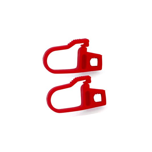 Ganci per cinghia elastica in metallo - per  8 mm. - 2 pz.