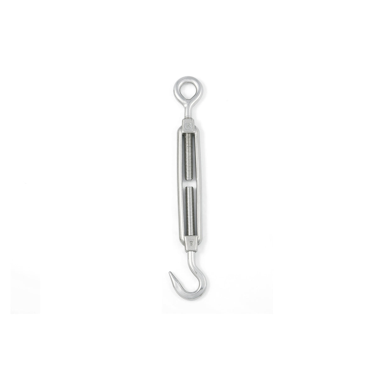 Tenditore occhio - gancio M5 x 50 mm. in acciaio zincato 2 pz.