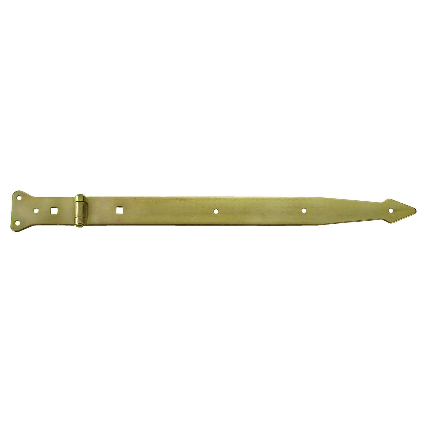 Bandella a cerniera, leggera 200 x 35 x 2,5 mm. - zincato giallo