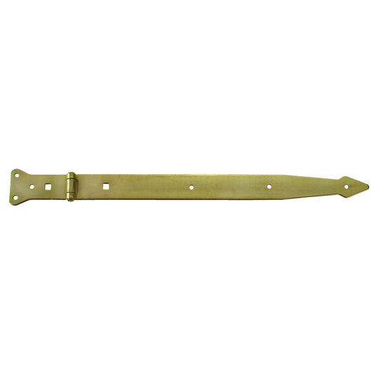 Bandella a cerniera, leggera 400 x 45 x 3,0 mm. - zincato giallo