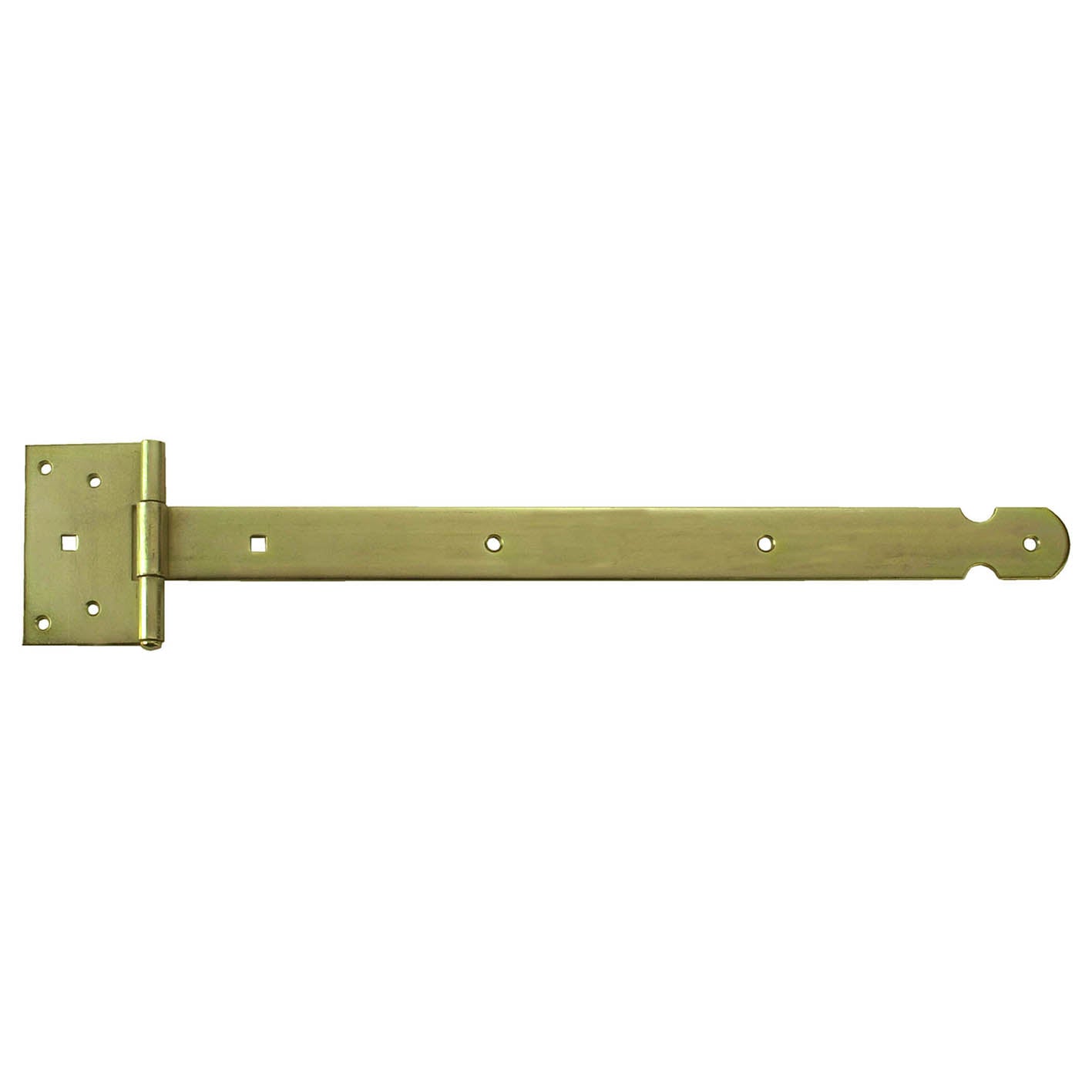 Bandella con cerniera, pesante 600 x 40 x 4,0 mm. - zincato giallo