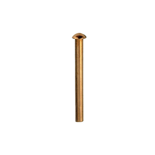 Ribattini testa tonda rame 5 x 25 - 10 pz.