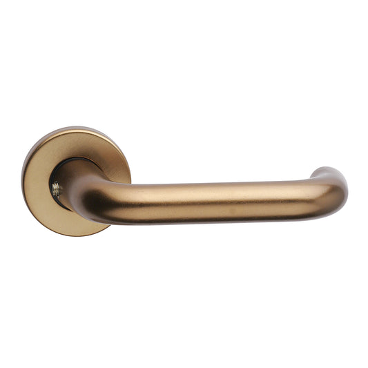 Guarnitura rosetta e bocchetta serie Tubolare - alluminio bronzato