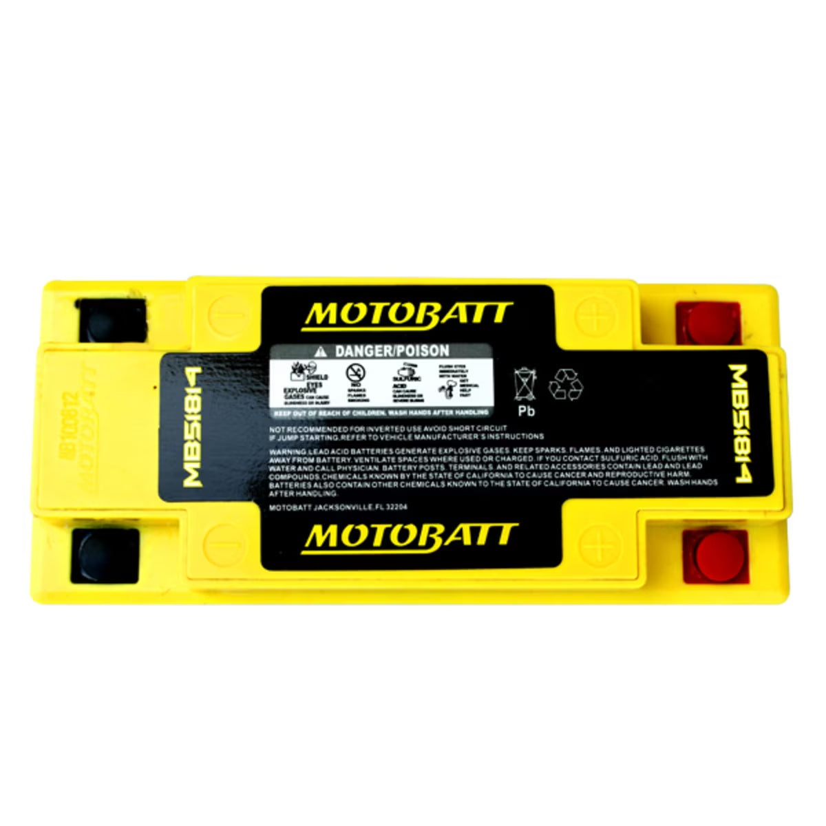 Batteria Motobatt Mb51814 12V 20Ah AGM 186x82x171 mm Precaricata Sigillata