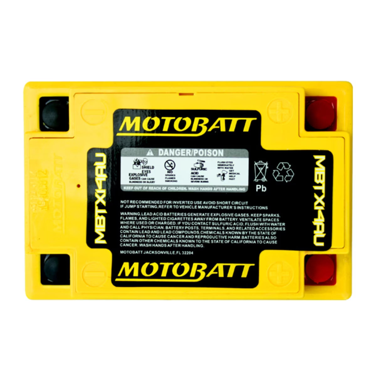 MotoBatt MBTX14AU 12V 16,5Ah  Batteria AGM Sigillata e Pronta allUso