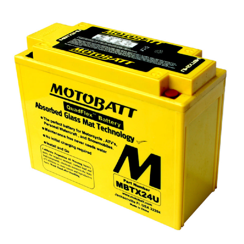 Batteria MotoBatt MBTX24U YTX24HL-BS 12V 25Ah AGM Precaricata Sigillata 205x87x162mm Senza Manutenzione