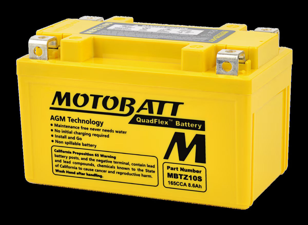 MotoBatt MBTZ10S 12V 8,6Ah  Batteria AGM Sigillata e Precaricata